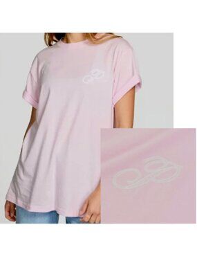 PINK Victoria's Secret Campus Cotton Tee Short Sleeves - Tulip Pink - NWT